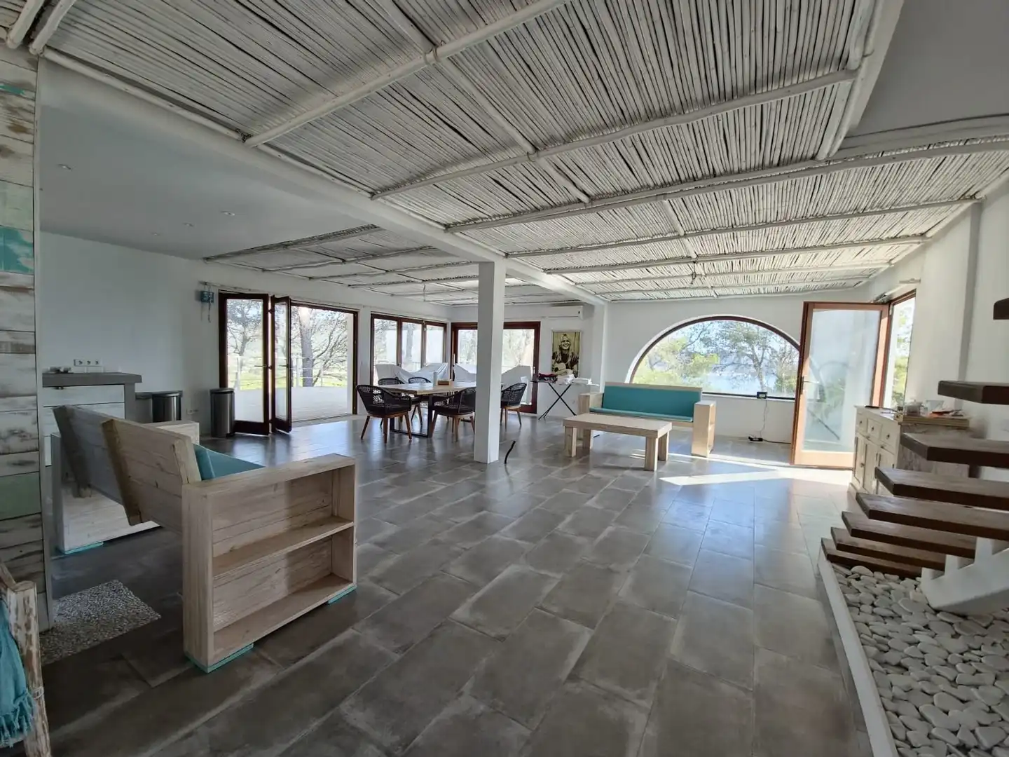 Sala d'estar de Casa o xalet en venda en Santa Eulària des Riu amb Aire condicionat, Calefacció i Jardí privat