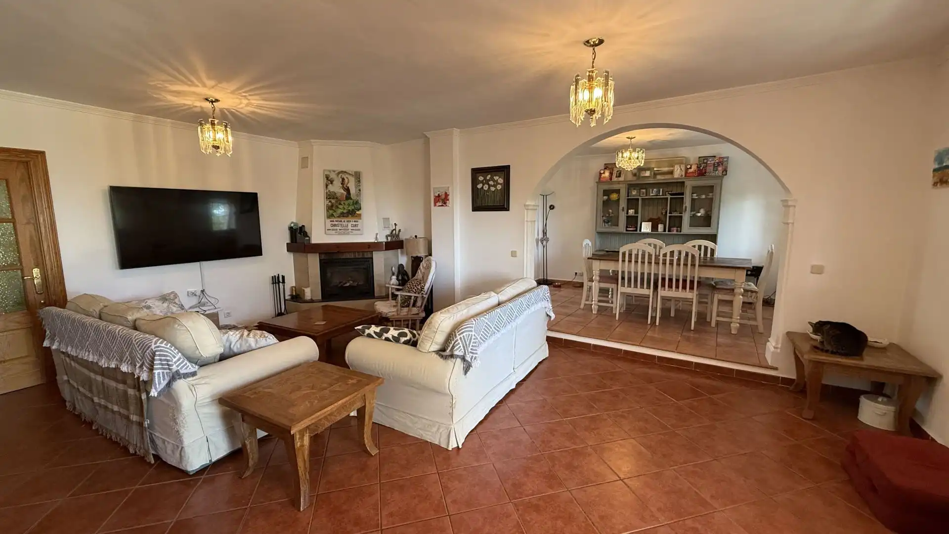 Sala d'estar de Finca rústica en venda en Alhaurín de la Torre amb Aire condicionat, Traster i Piscina