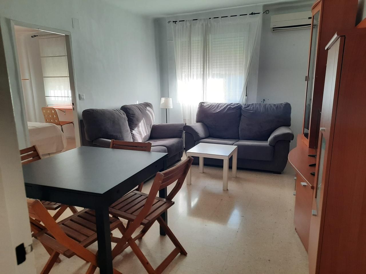 Living room of Planta baja to rent in  Sevilla Capital  with Air Conditioner and Furnished