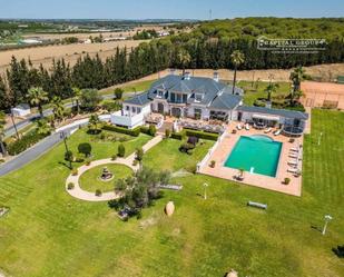 Vista exterior de Casa o xalet en venda en Aljaraque amb Aire condicionat, Calefacció i Jardí privat