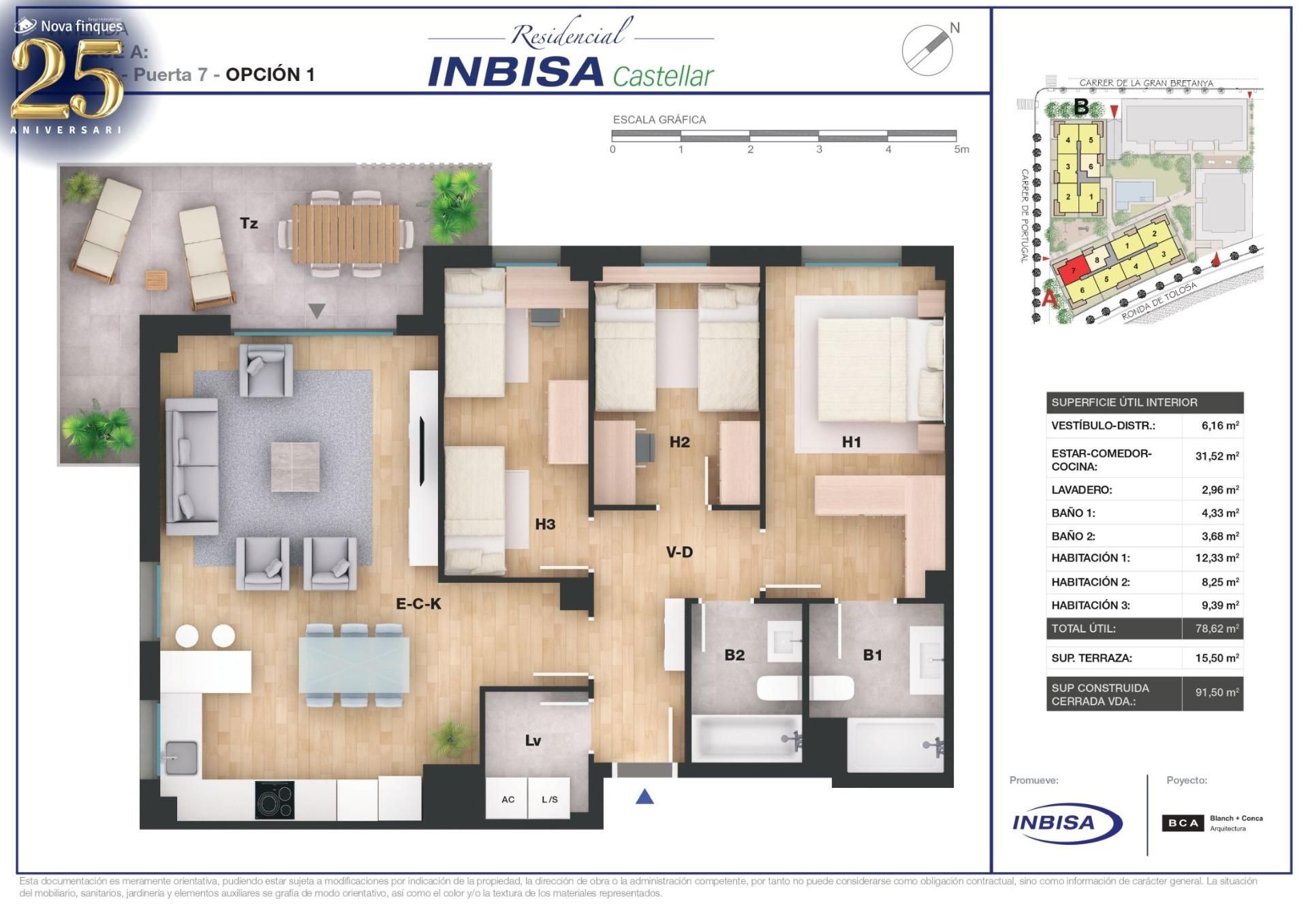Flat for sale in Castellar del Vallès  with Heating, Private garden and Parquet flooring
