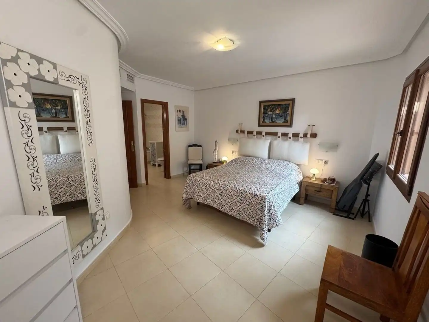 Schlafzimmer von Einfamilien-Reihenhaus zum Verkauf in Turre mit Klimaanlage, Heizung und Terrasse