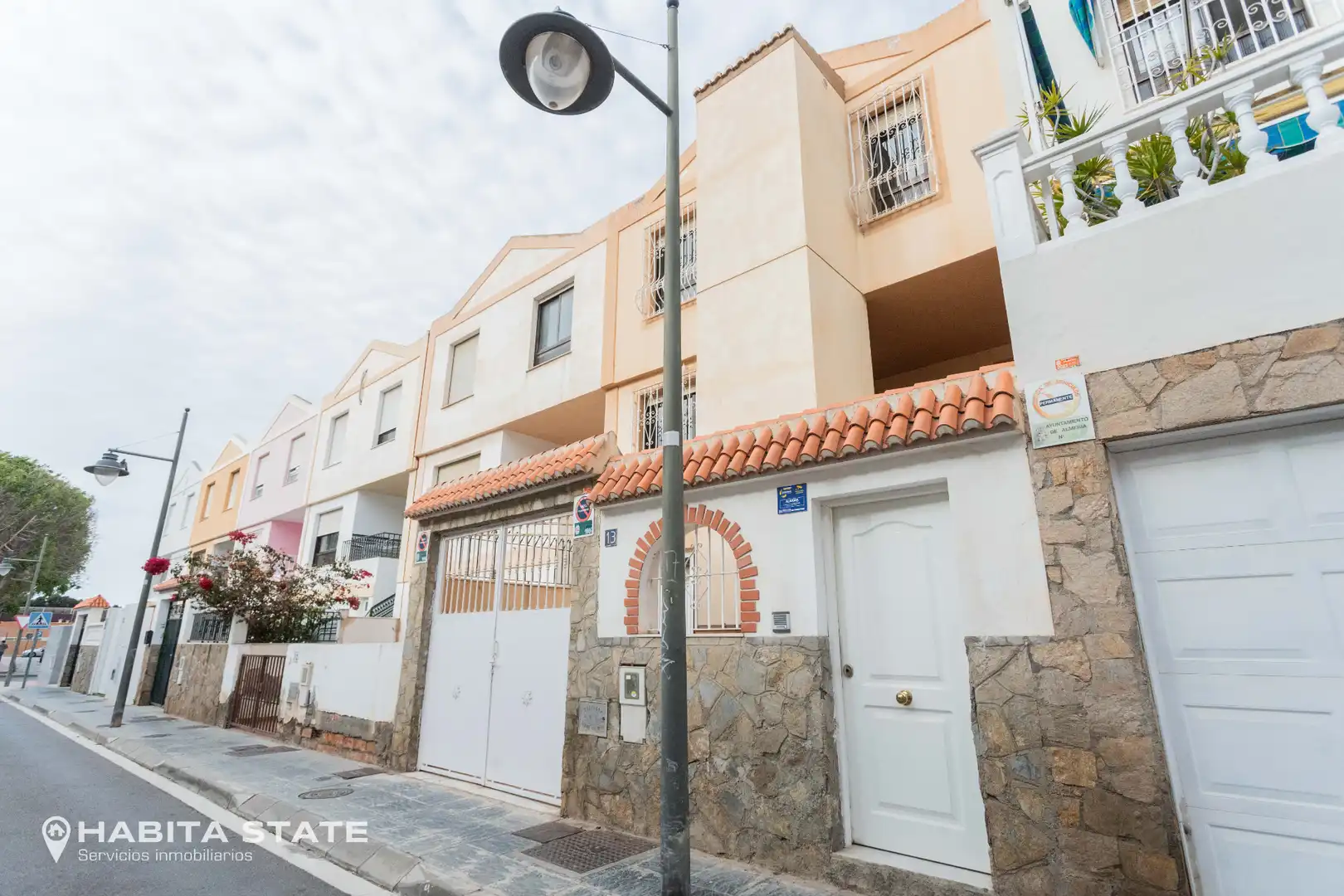 Exterior view of Detached homes for sale in Almería  with Air Conditioner, Terrace and Furnished