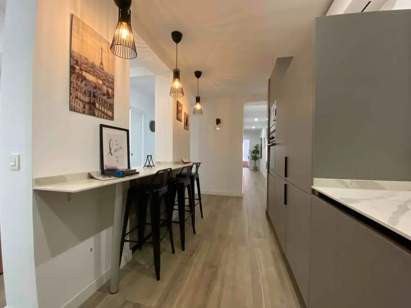 Kitchen of Flat for share in Madrid  with Air Conditioner, Furnished and Oven