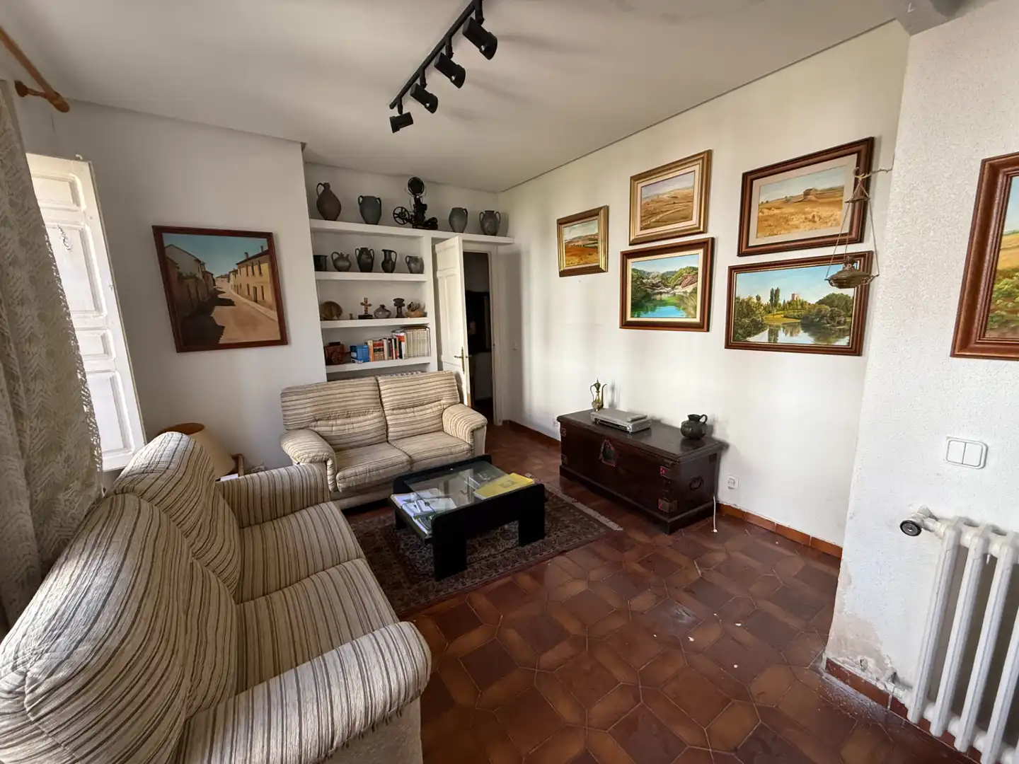 Sala de estar de Casa o chalet en venta en Palencia con Calefacción, Terraza y Amueblado