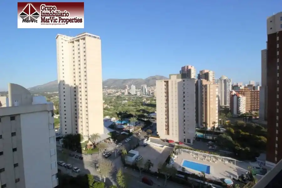 Exterior view of Flat for sale in Benidorm  with Air Conditioner, Private garden and Terrace