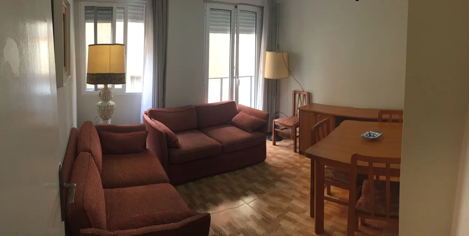 Sala d'estar de Pis en venda en  Murcia Capital amb Moblat, Rentadora i Balcó