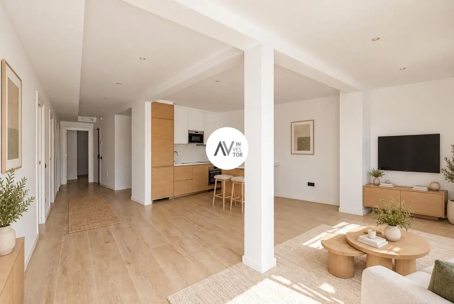 Sala d'estar de Apartament en venda en Barcelona amb Aire condicionat, Calefacció i Terrassa