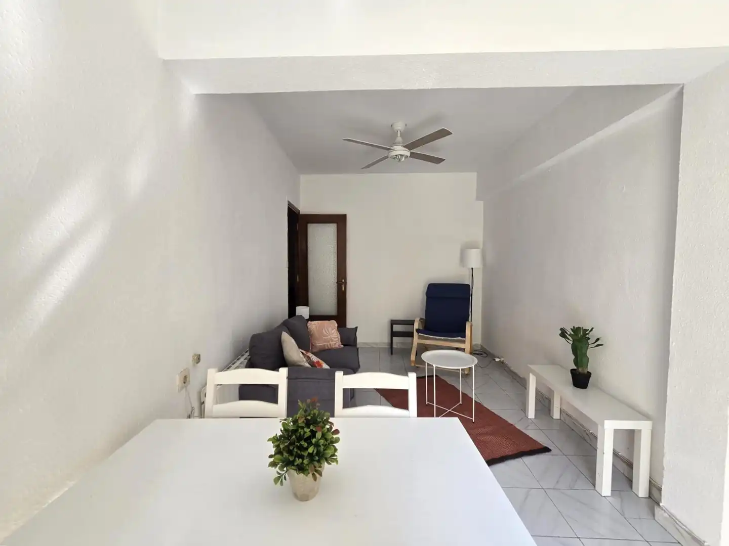 Sala de estar de Piso de alquiler en Plasencia con Calefacción, Amueblado y Balcón