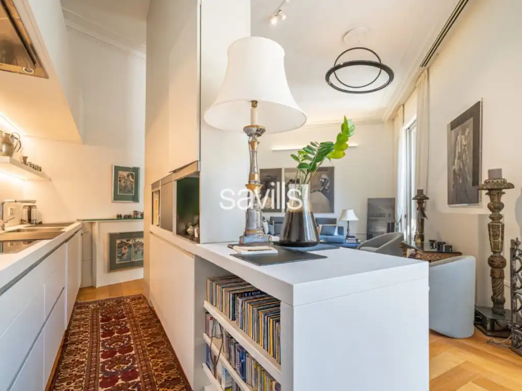 Sala d'estar de Apartament en venda en Barcelona amb Piscina, Moblat i Balcó