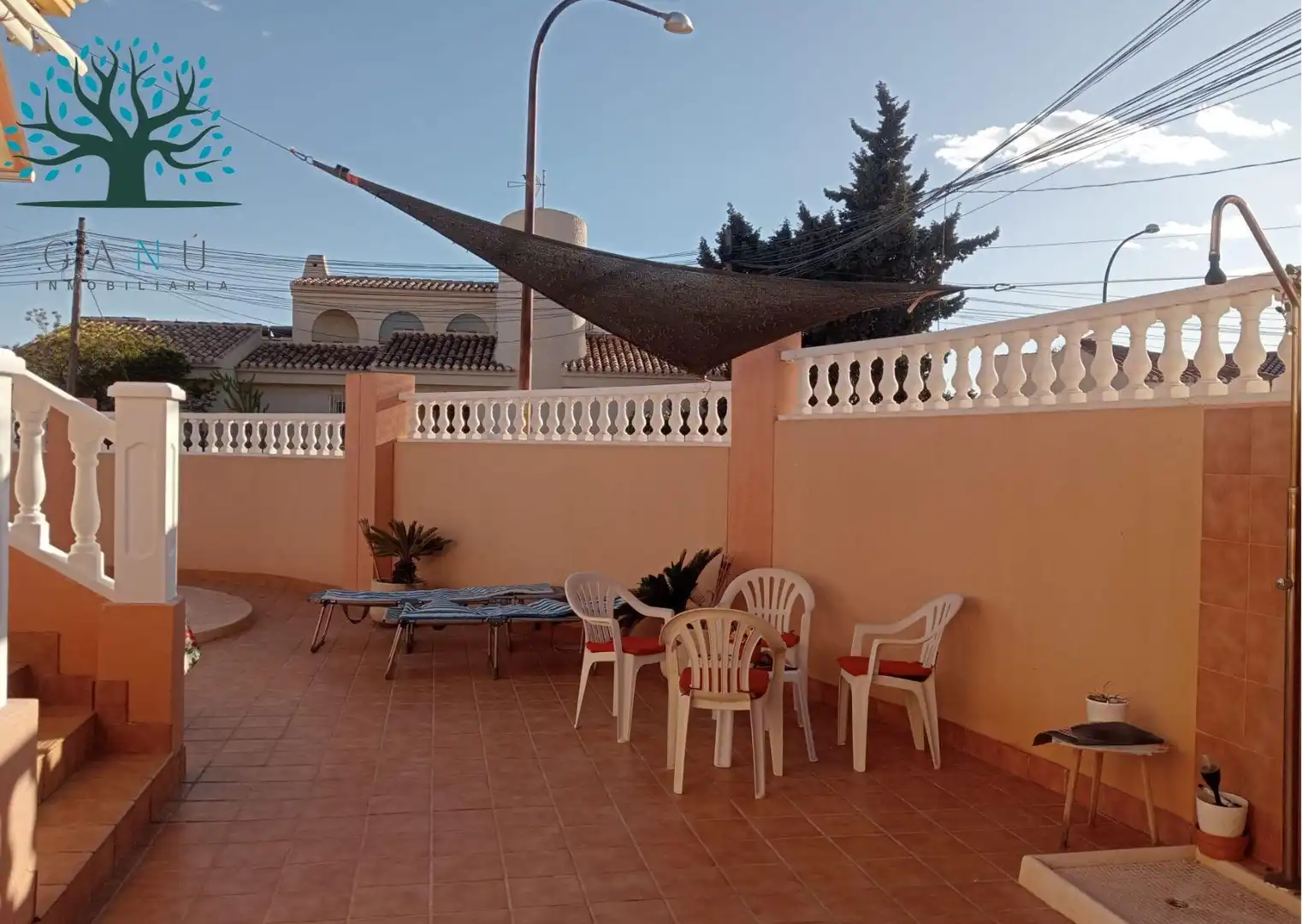 Terrassa de Casa o xalet en venda en Mazarrón amb Calefacció, Jardí privat i Terrassa