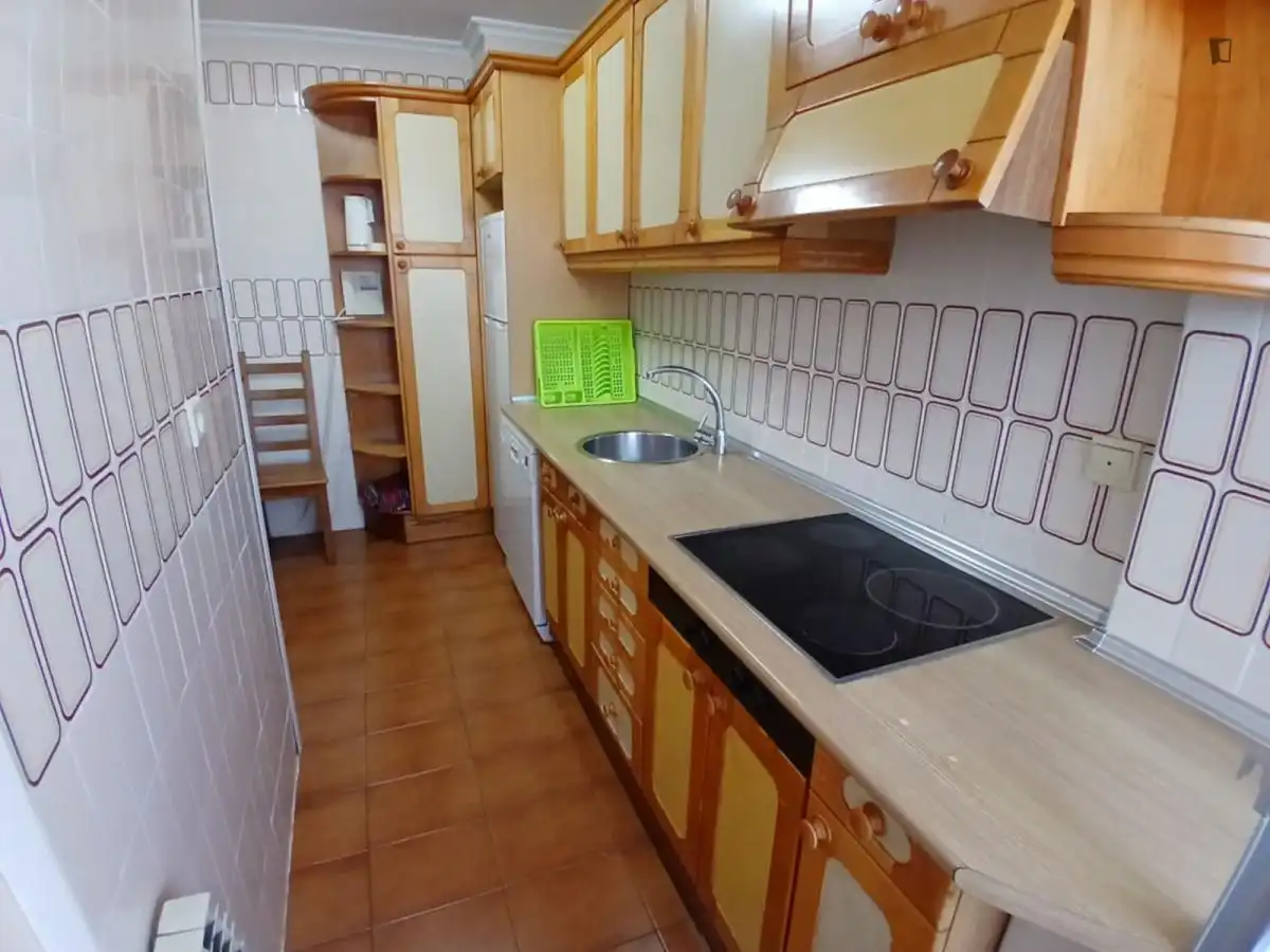 Cuina de Apartament per a compartir en Valladolid amb Moblat, Forn i Rentadora