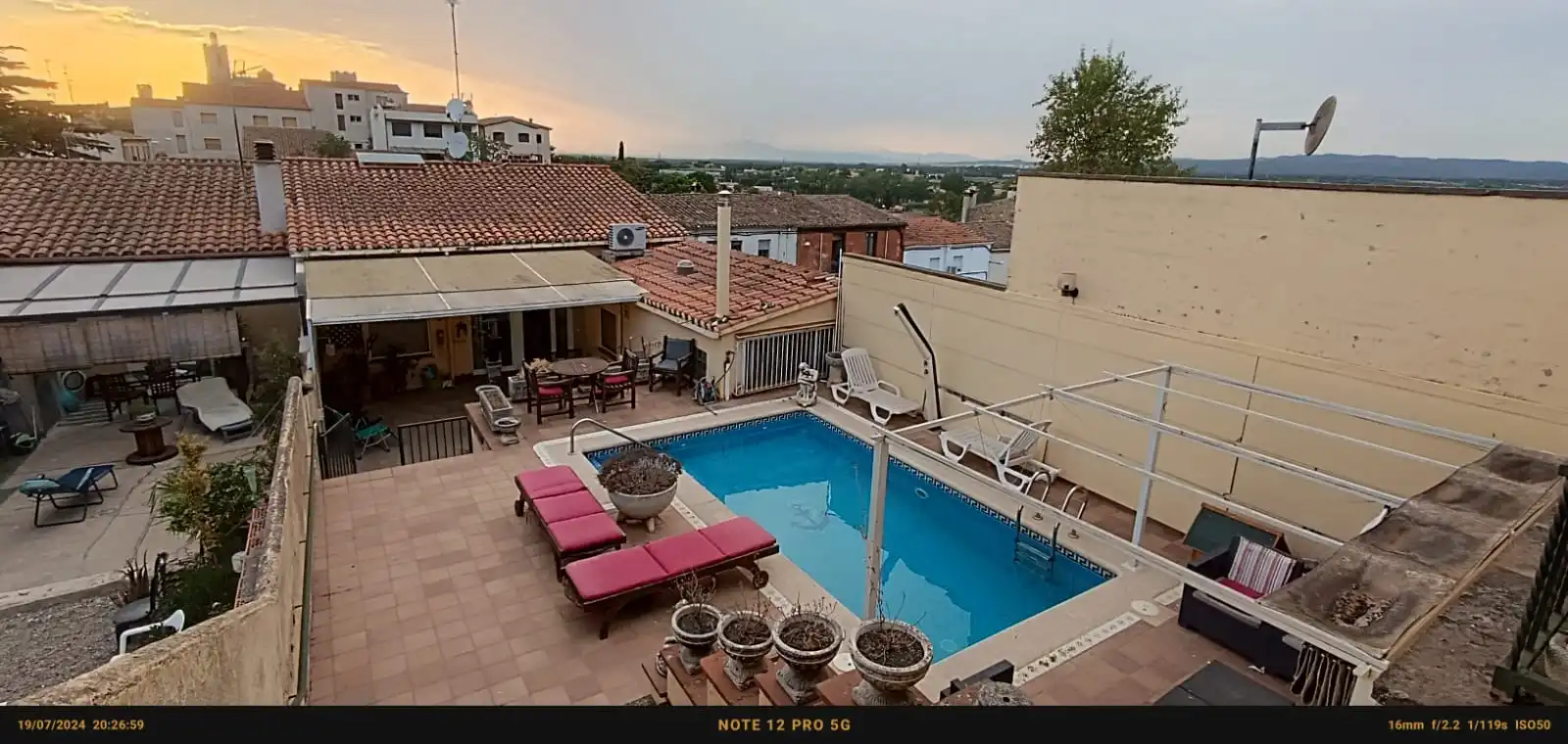 Piscina de Casa o chalet en venta en Llagostera con Aire acondicionado, Calefacción y Jardín privado