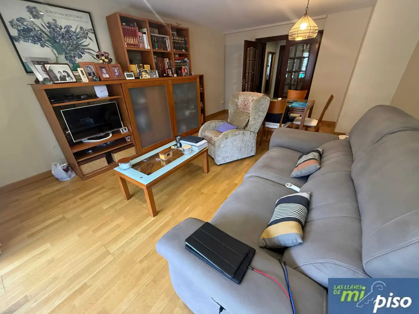 Sala de estar de Piso en venta en Valladolid con Calefacción, Parquet y Terraza