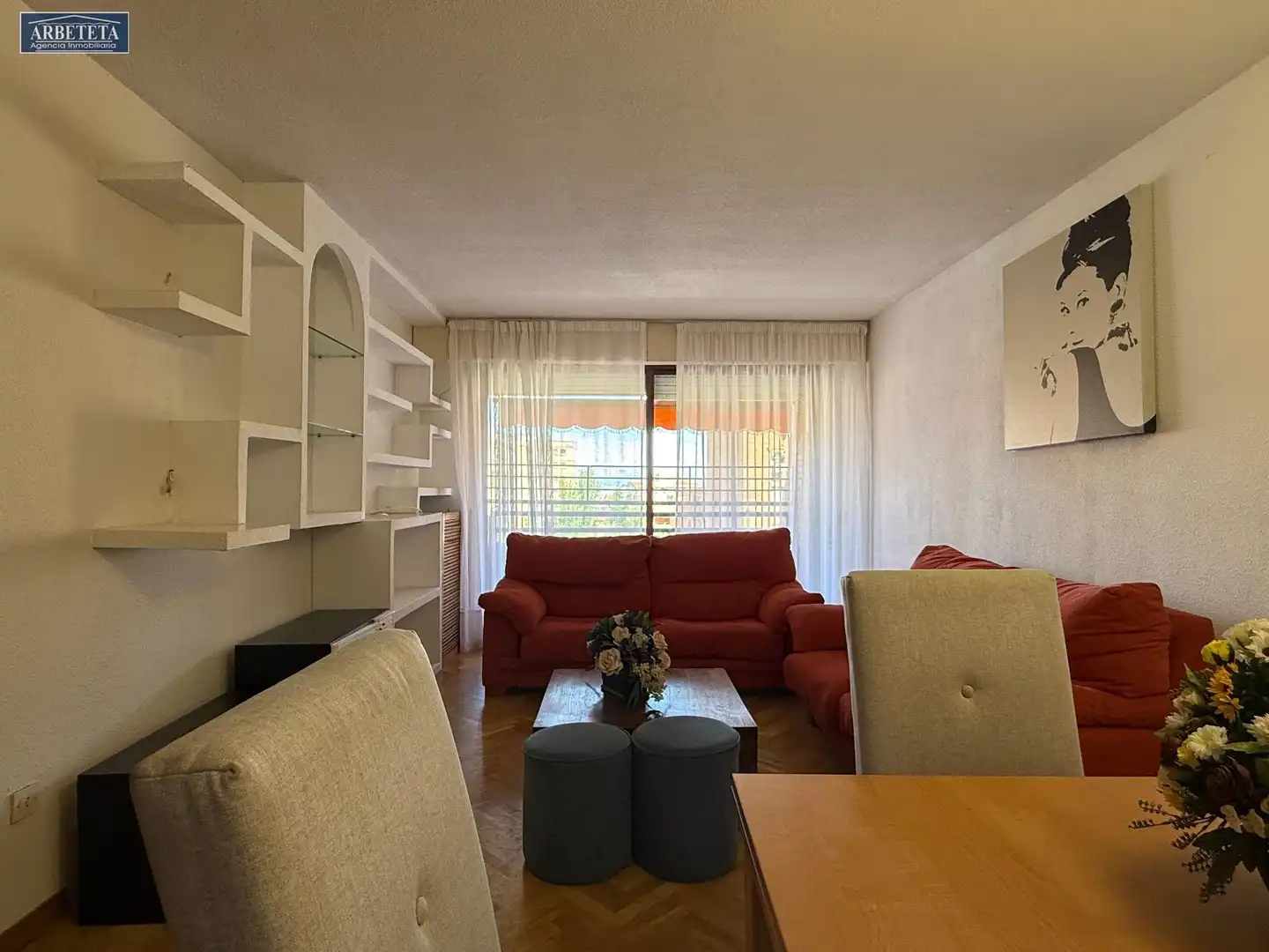 Wohnzimmer von Wohnung zur Miete in Guadalajara mit Parkett