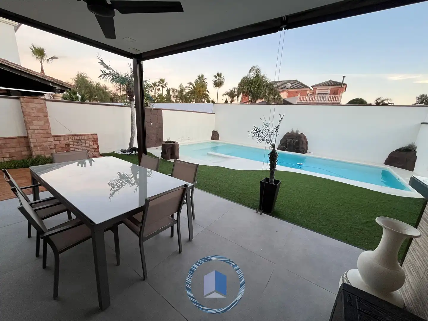 Terrace of Detached homes for sale in Montequinto  with Storage room and Swimming Pool