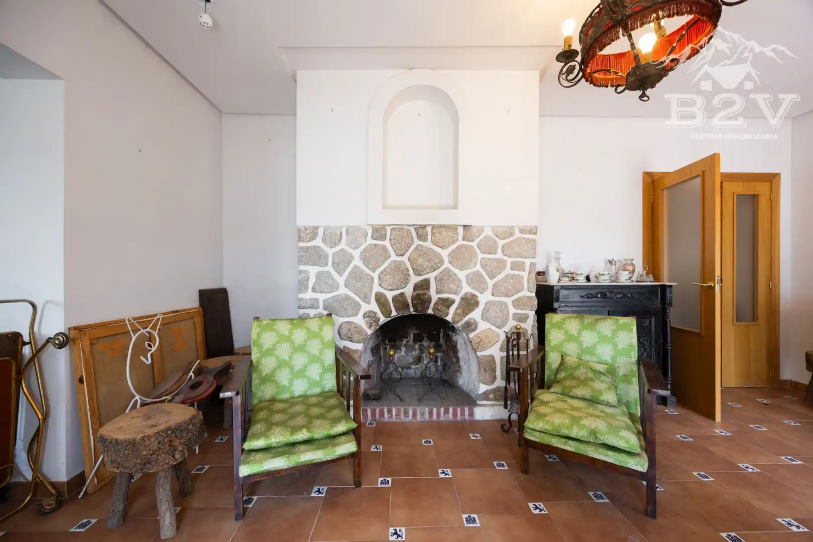 Sala de estar de Casa o chalet en venta en Alameda del Valle con Calefacción, Jardín privado y Terraza