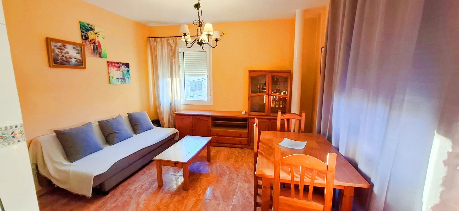 Living room of Flat to rent in Málaga Capital  with Air Conditioner, Terrace and Furnished