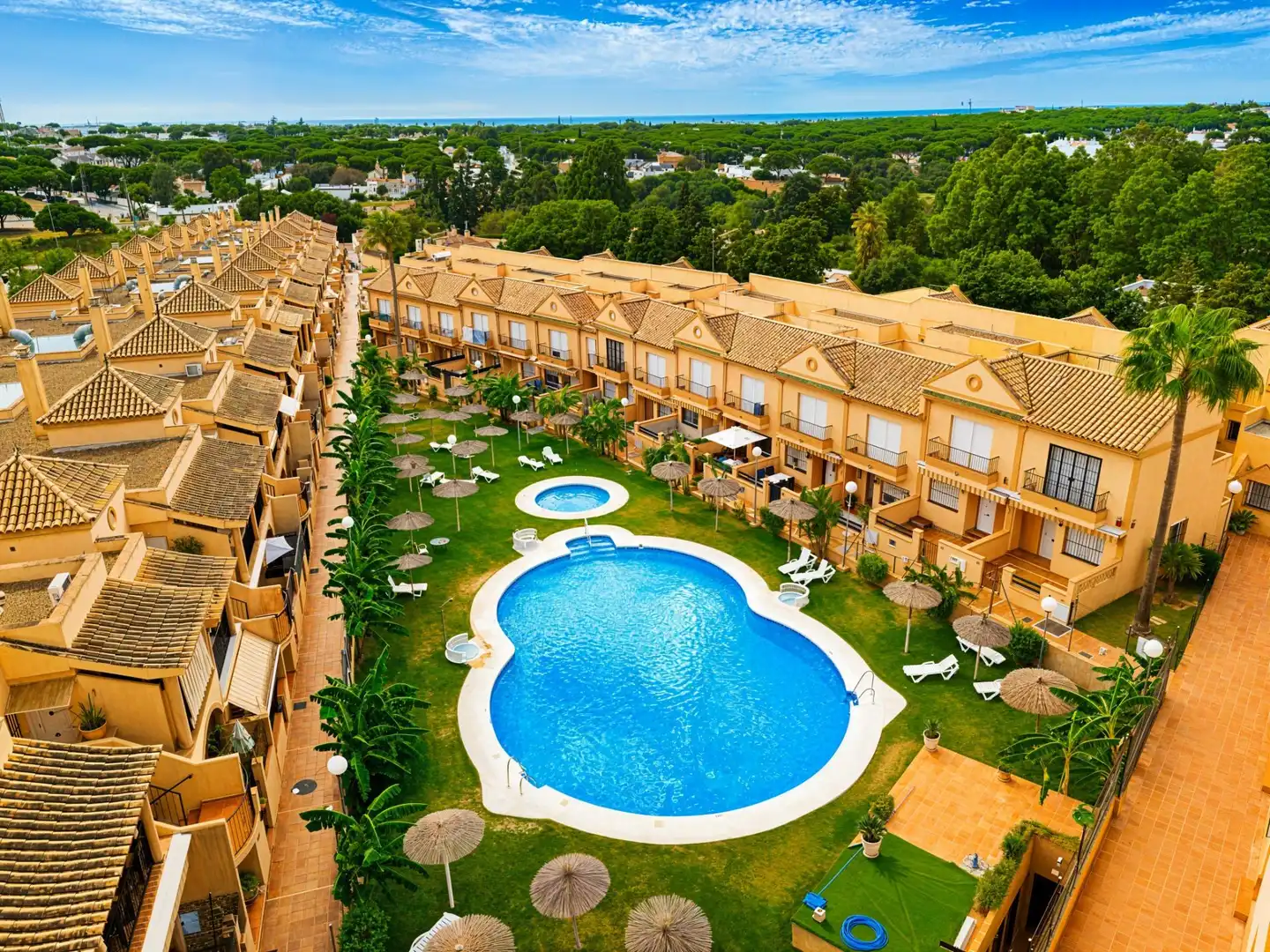 Vista exterior de Apartamento en venta en Chiclana de la Frontera con Aire acondicionado, Jardín privado y Terraza
