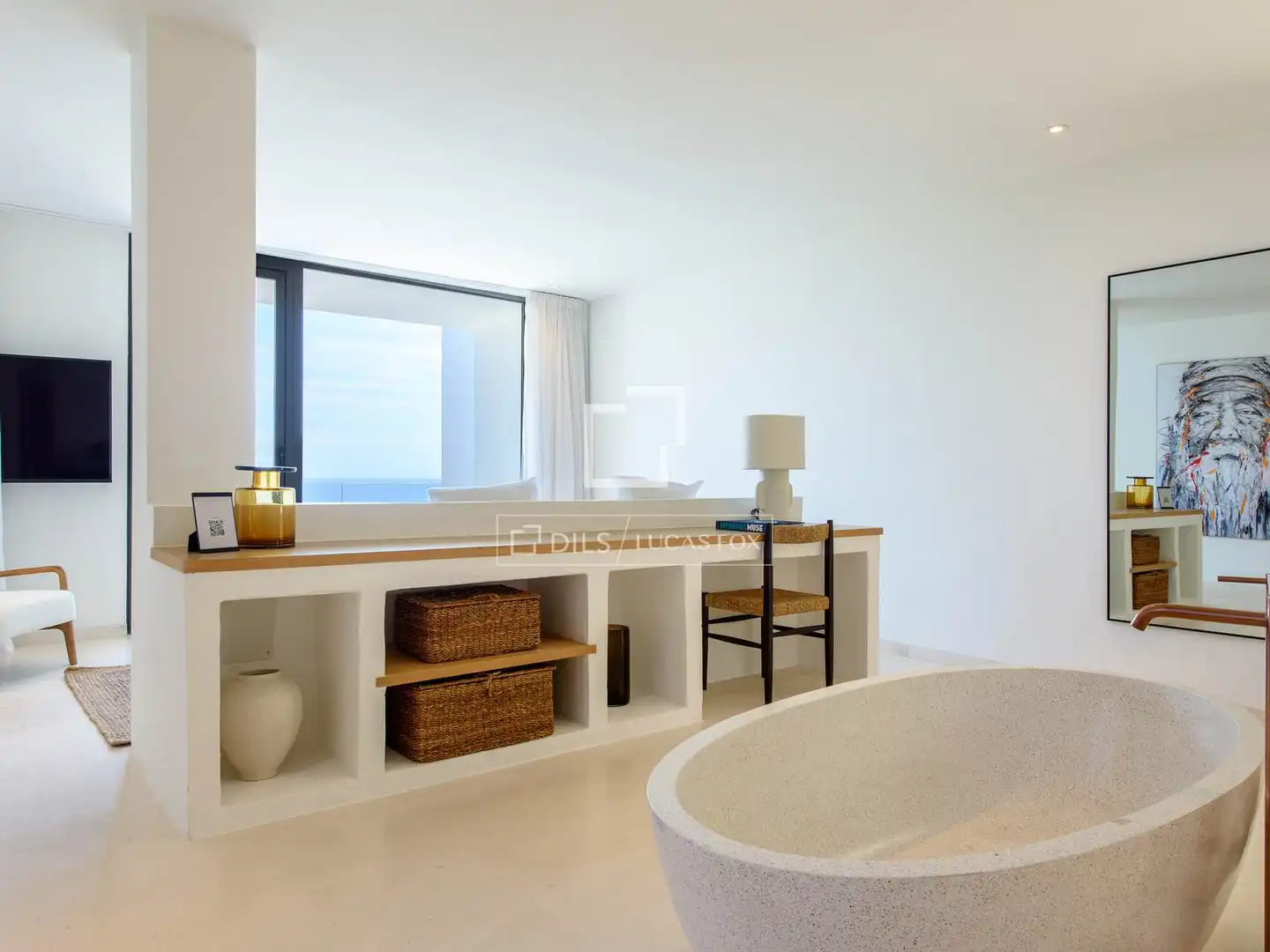Bedroom of Houses for sale in Santa Eulària des Riu  with Air Conditioner and Swimming Pool