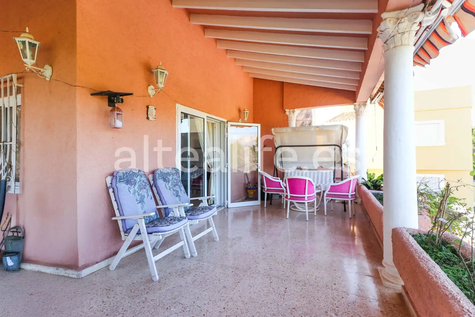 Terrace of Houses for sale in L'Alfàs del Pi  with Air Conditioner, Heating and Private garden