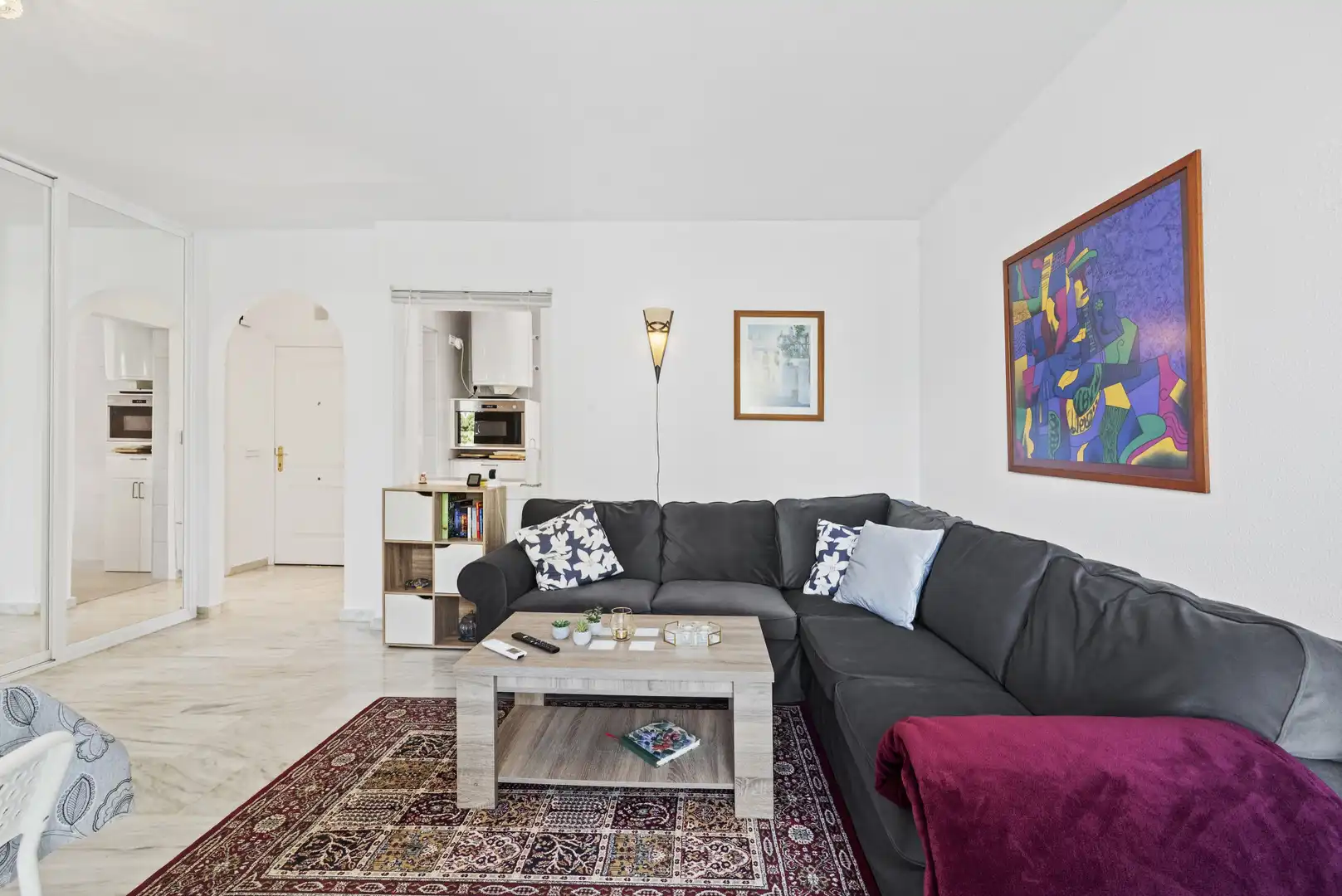 Sala d'estar de Àtic en venda en Mijas amb Aire condicionat, Terrassa i Piscina