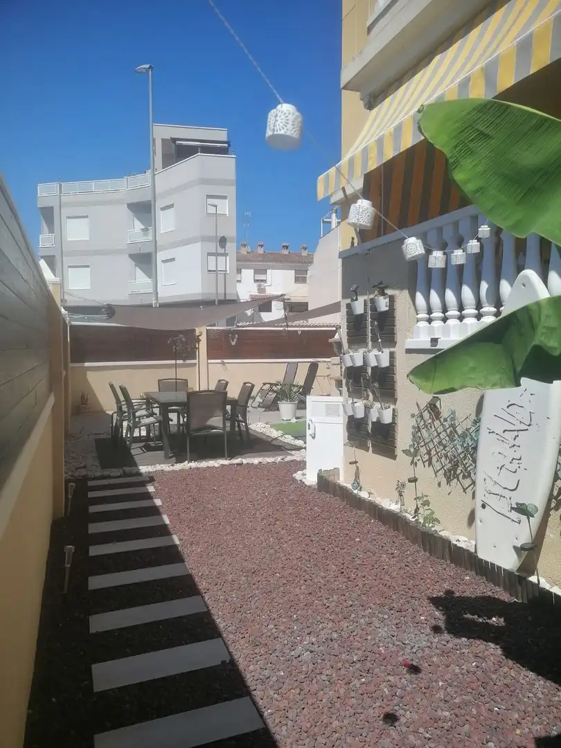 Terrace of Flat for rent in Algorfa  with Air Conditioner, Heating and Private garden