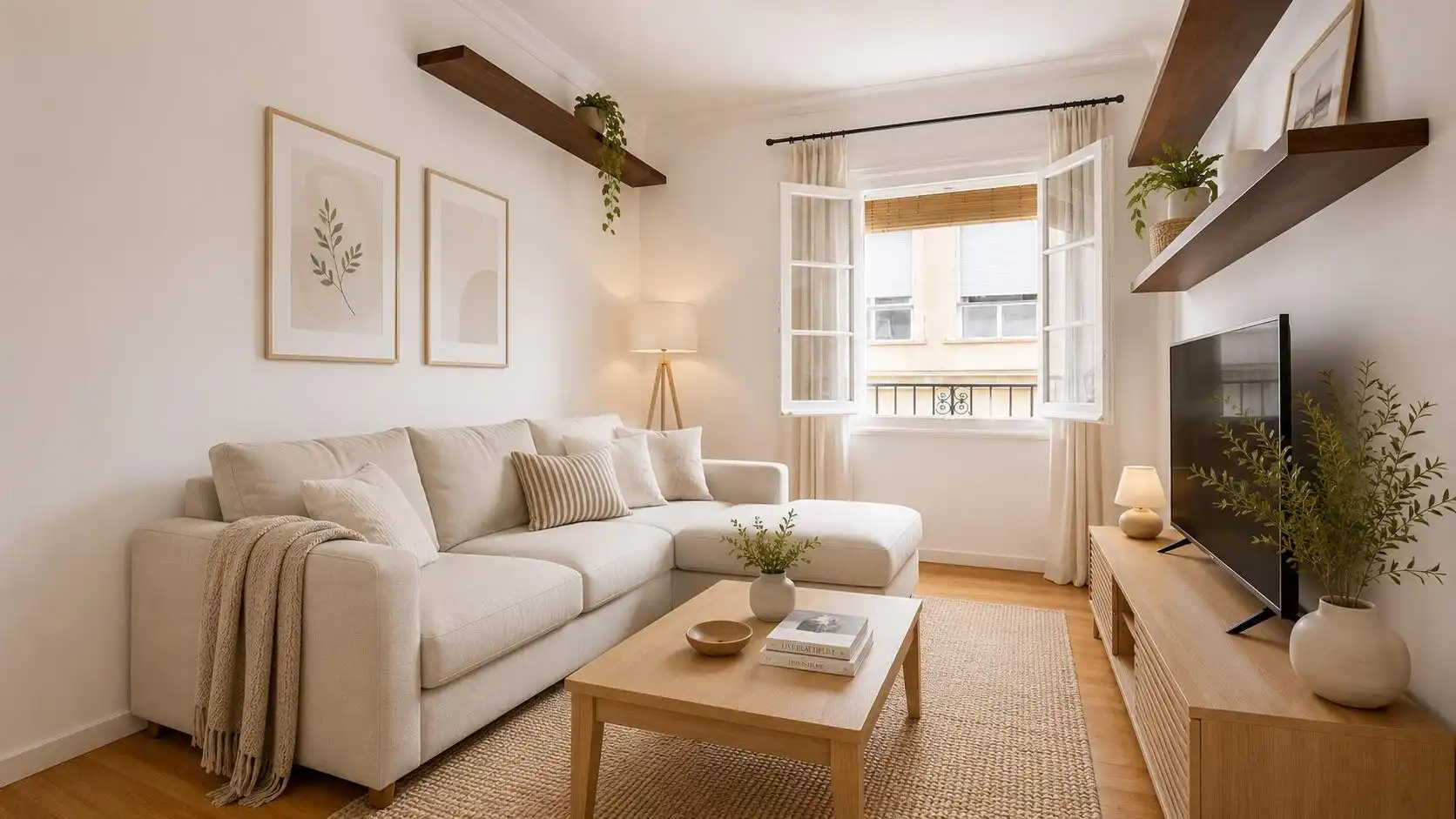 Sala de estar de Piso en venta en Almería con Aire acondicionado, Calefacción y Balcón