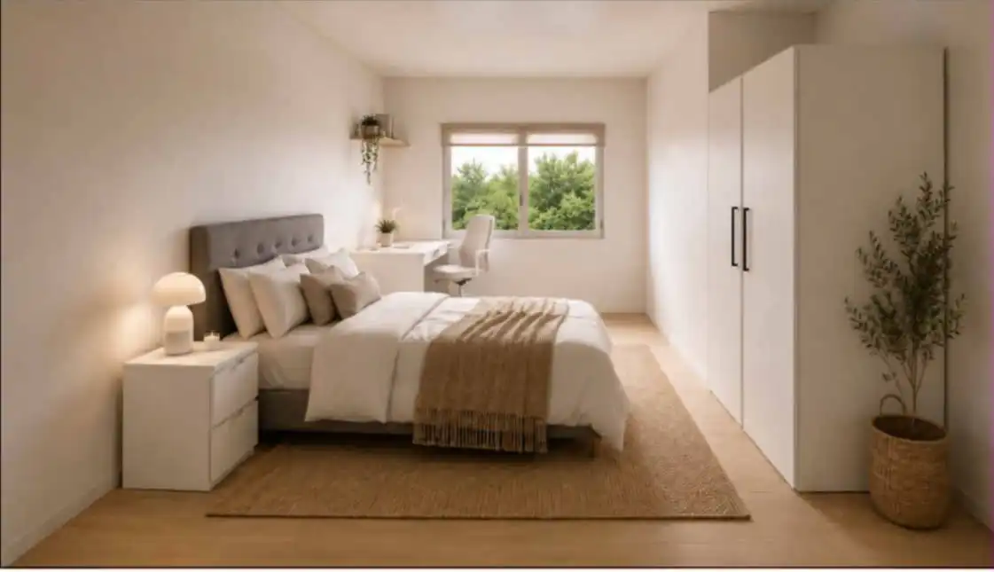 Schlafzimmer von Wohnung zur Miete in Villaviciosa de Odón mit Klimaanlage, Heizung und Parkett