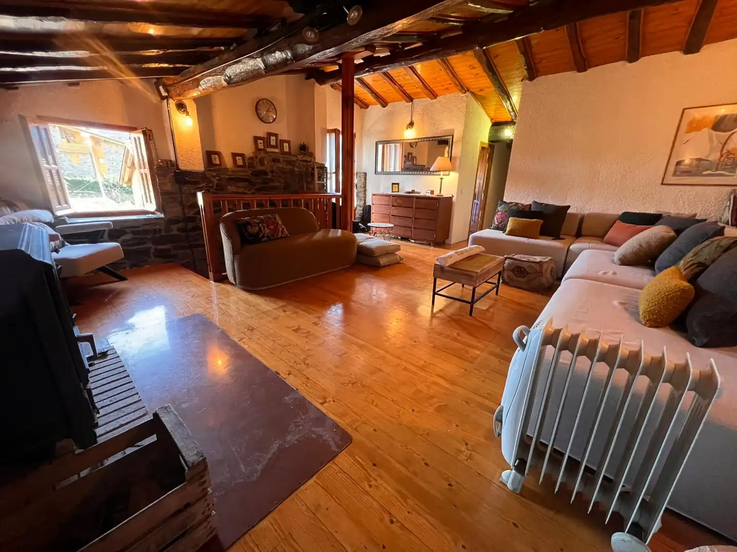 Living room of Houses for sale in Vilallonga de Ter  with Furnished