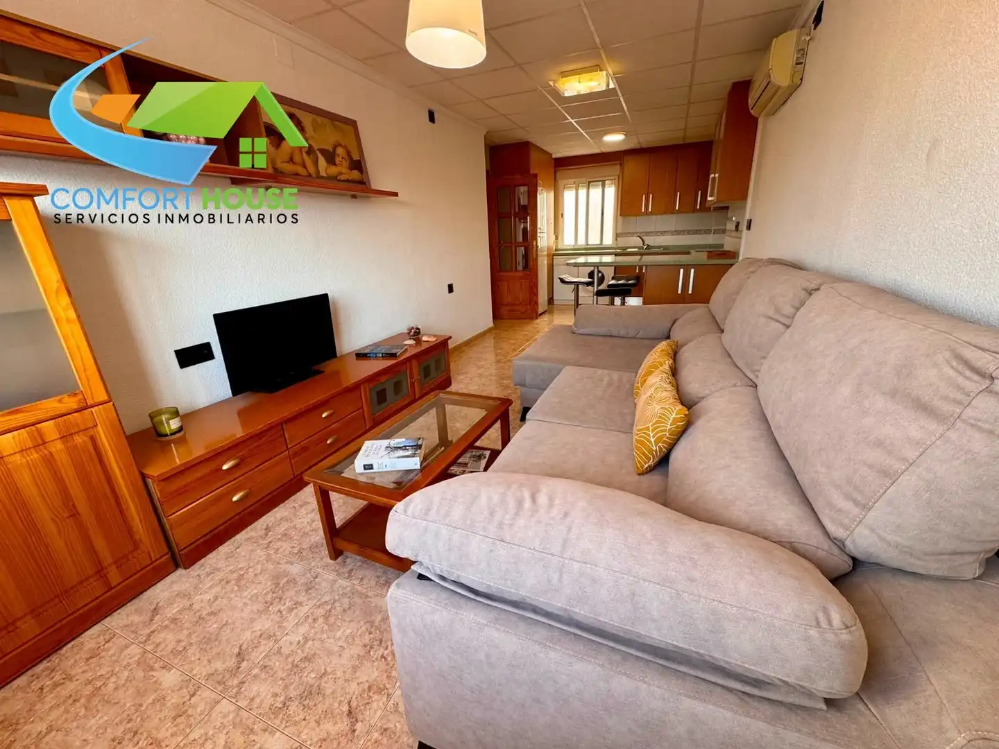 Sala d'estar de Pis en venda en Cartagena amb Moblat i Balcó