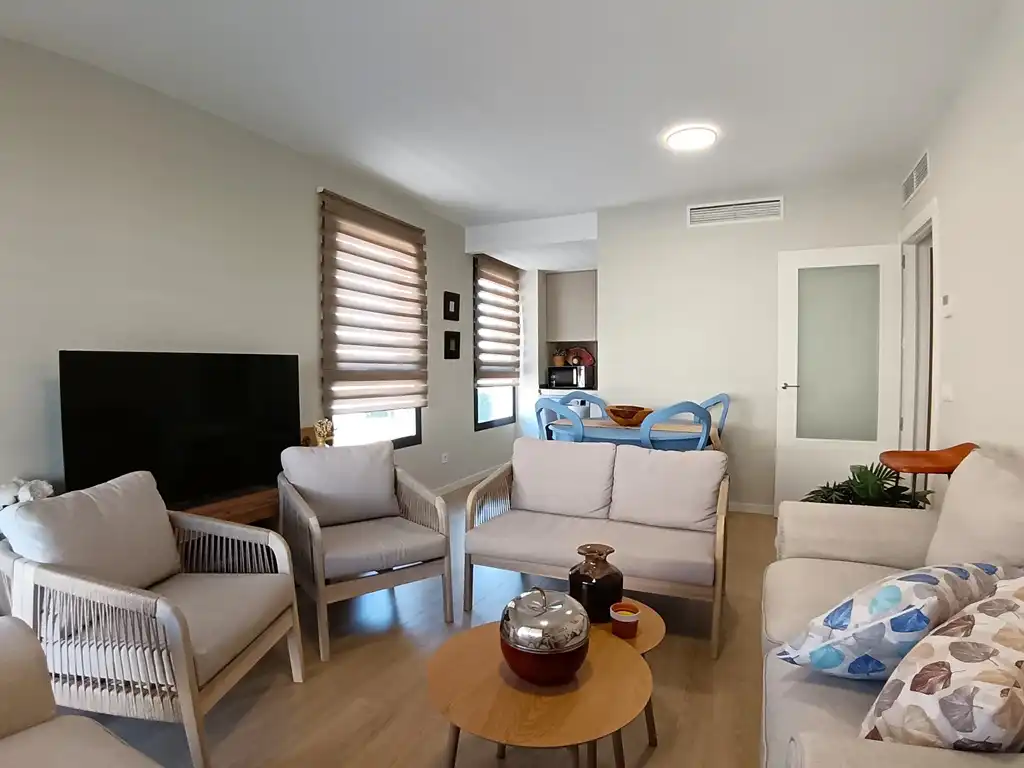 Living room of Apartments for sale in Dénia  with Air Conditioner, Terrace and Furnished