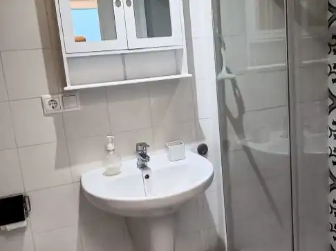 Badezimmer von Wohnung zur Miete in Alcoy / Alcoi mit Klimaanlage, Terrasse und Balkon