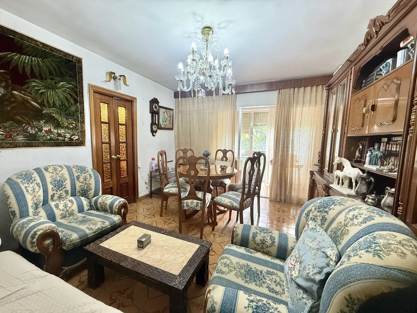 Sala de estar de Piso en venta en Madrid con Aire acondicionado y Terraza