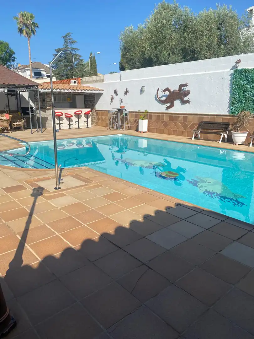 Piscina de Casa o xalet en venda en Dos Hermanas amb Aire condicionat, Calefacció i Jardí privat