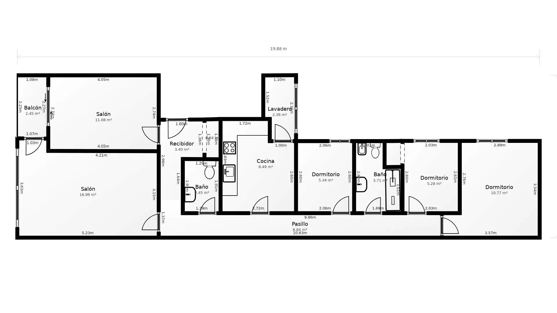 Appartamento con terrazza in vendita a Centro Ciudad, imagen 28
