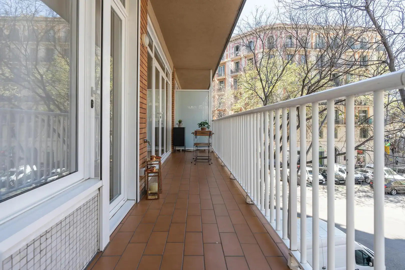Balcony of Flat for rent in Barcelona  with Air Conditioner, Heating and Furnished