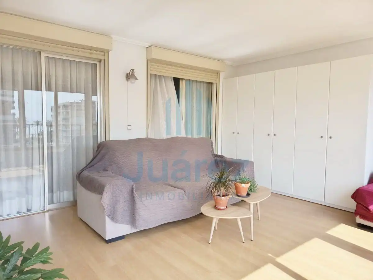 Sala de estar de Piso de alquiler en Alicante / Alacant con Aire acondicionado, Calefacción y Parquet