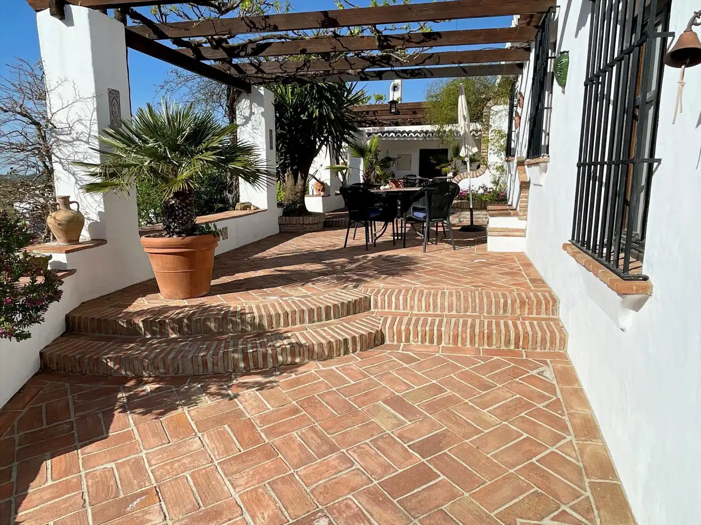 Terrasse von Country house zum Verkauf in Villanueva de la Concepción mit Klimaanlage, Heizung und Privatgarten