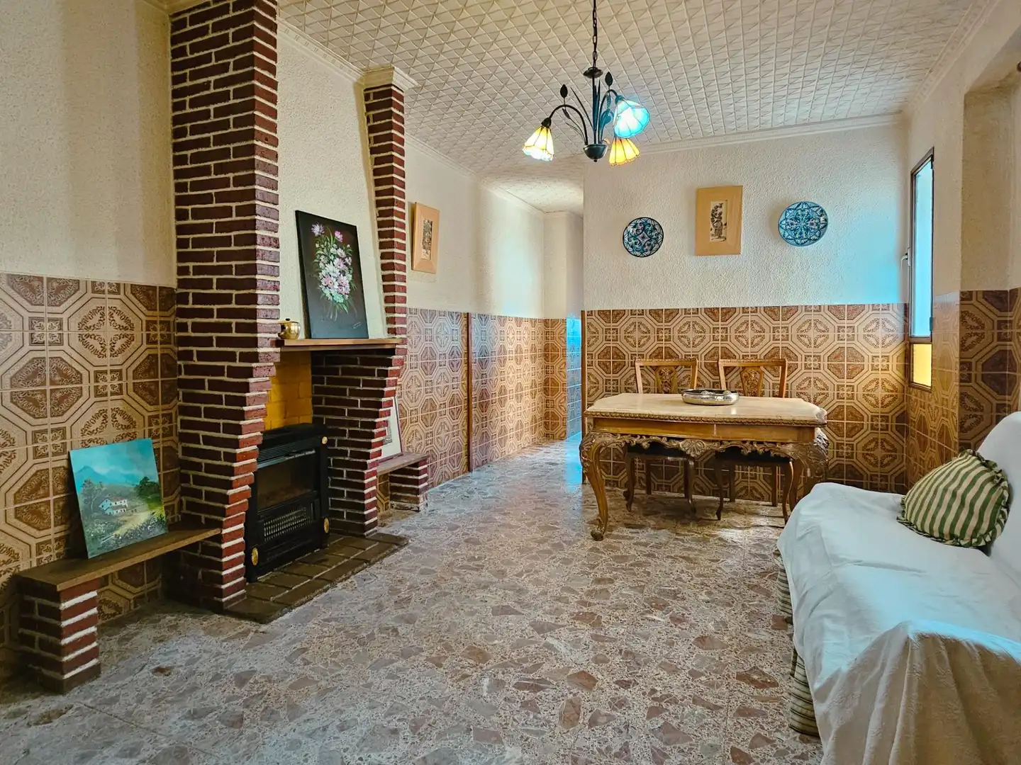 Comedor de Finca rústica en venta en La Llosa de Ranes con Aire acondicionado, Jardín privado y Terraza