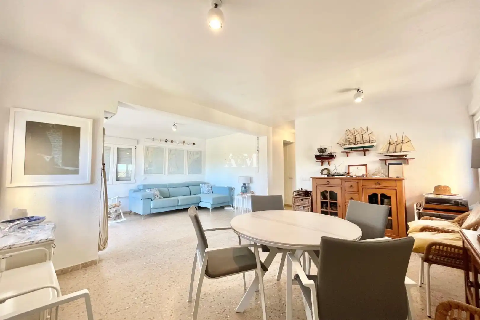 Wohnzimmer von Wohnung zur Miete in Orihuela mit Klimaanlage, Heizung und Terrasse