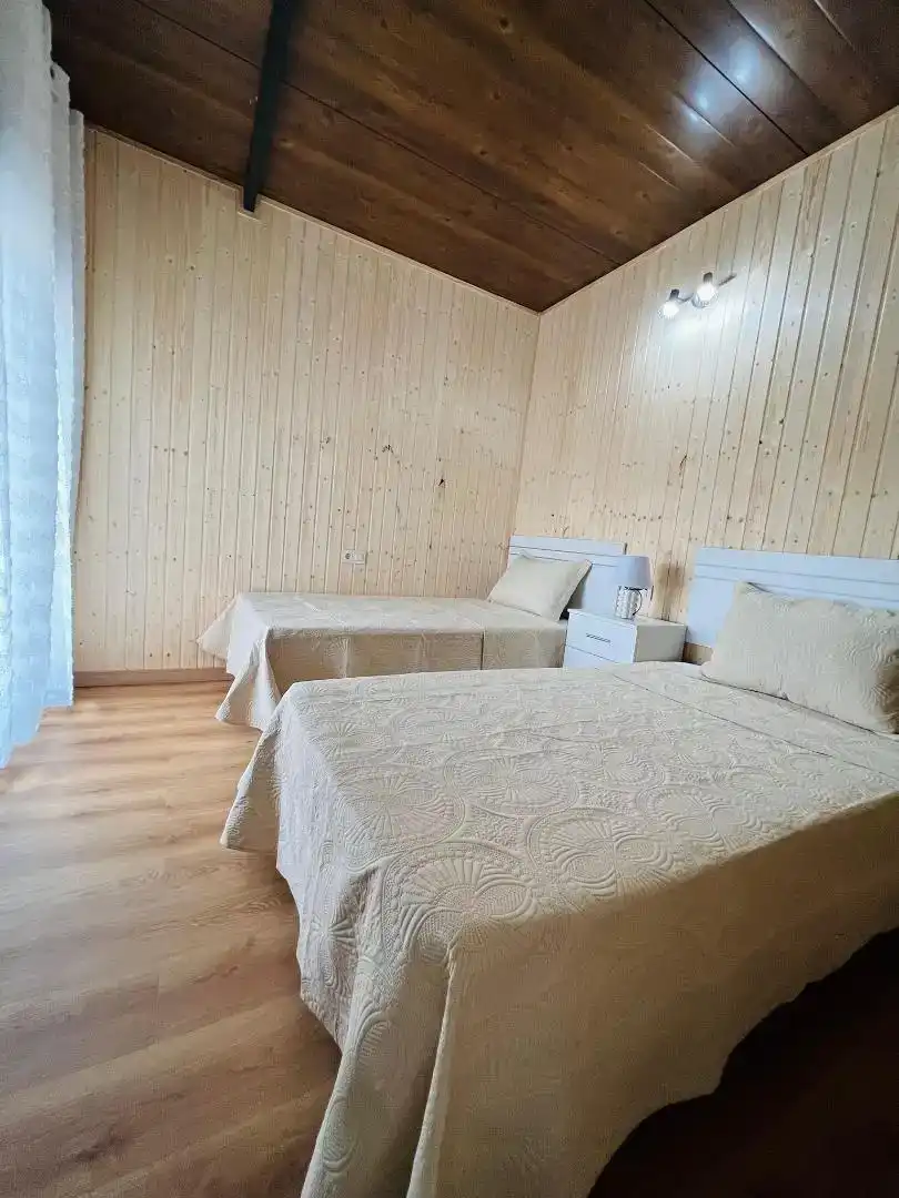 Schlafzimmer von Haus oder Chalet zur Miete in Vejer de la Frontera mit Klimaanlage, Privatgarten und Parkett