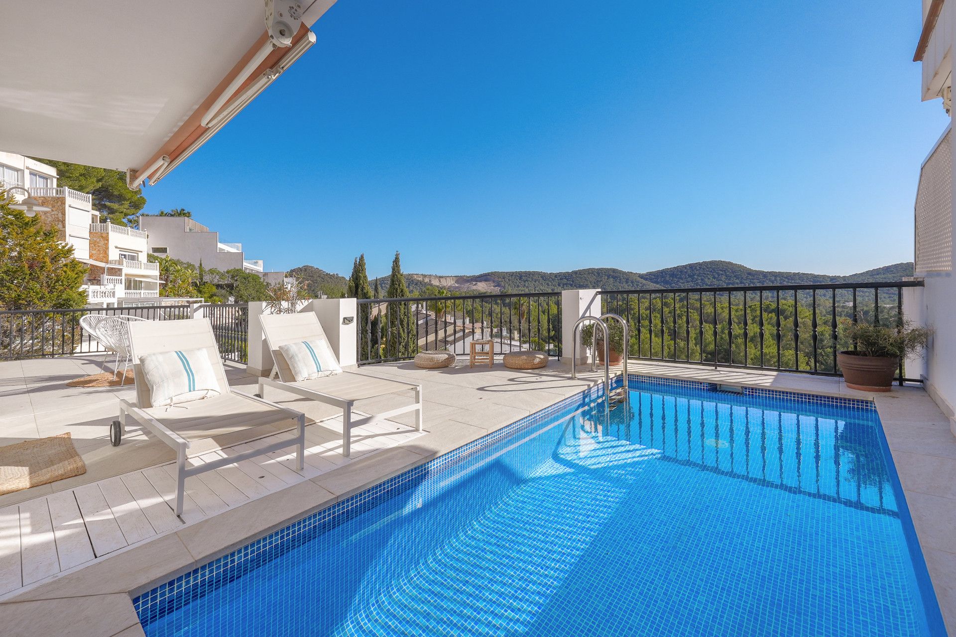 Piscina de Àtic en venda en Santa Eulària des Riu amb Aire condicionat, Terrassa i Piscina
