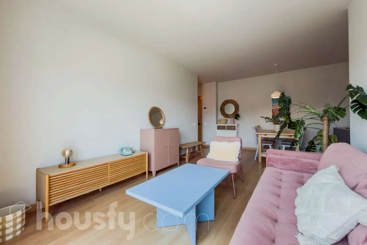 Sala de estar de Piso en venta en Badalona con Aire acondicionado, Calefacción y Terraza