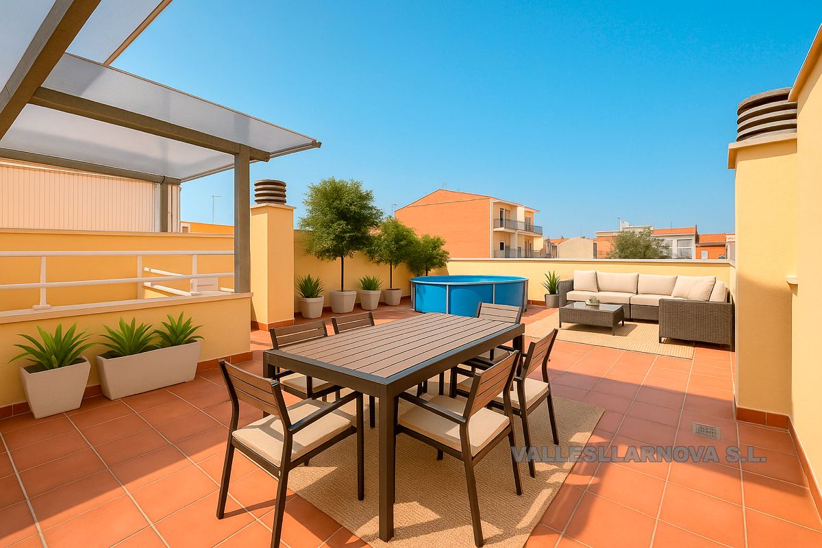 Terrassa de Casa o xalet en venda en Mollet del Vallès amb Aire condicionat, Calefacció i Parquet