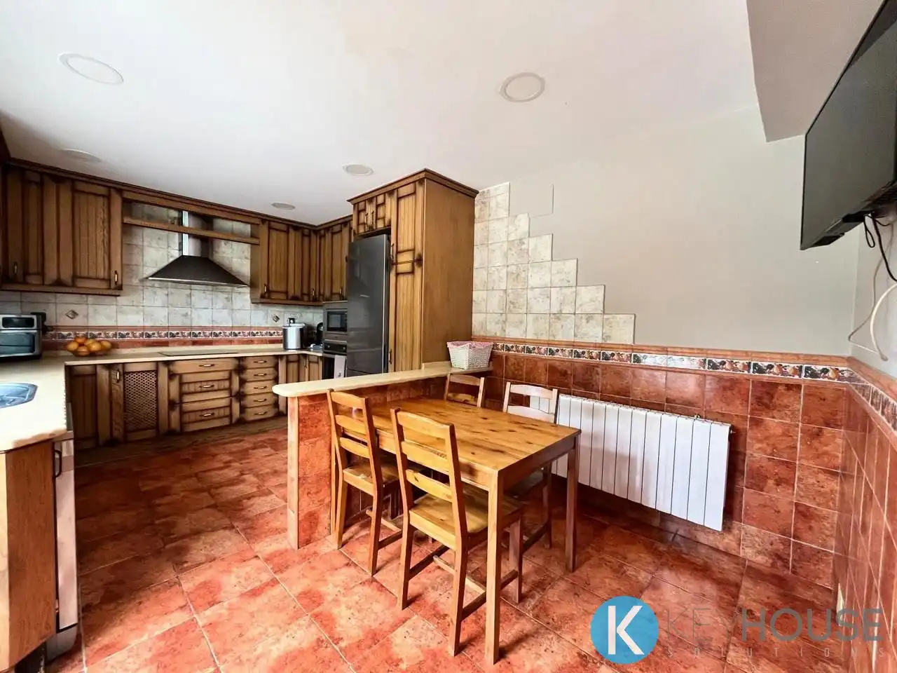 Cocina de Casa o chalet en venta en Villar del Olmo con Aire acondicionado, Jardín privado y Piscina