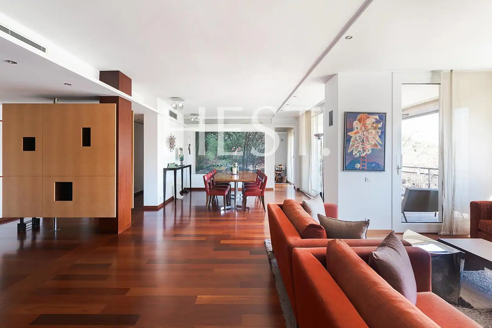 Sala de estar de Piso en venta en Barcelona con Aire acondicionado, Calefacción y Jardín privado