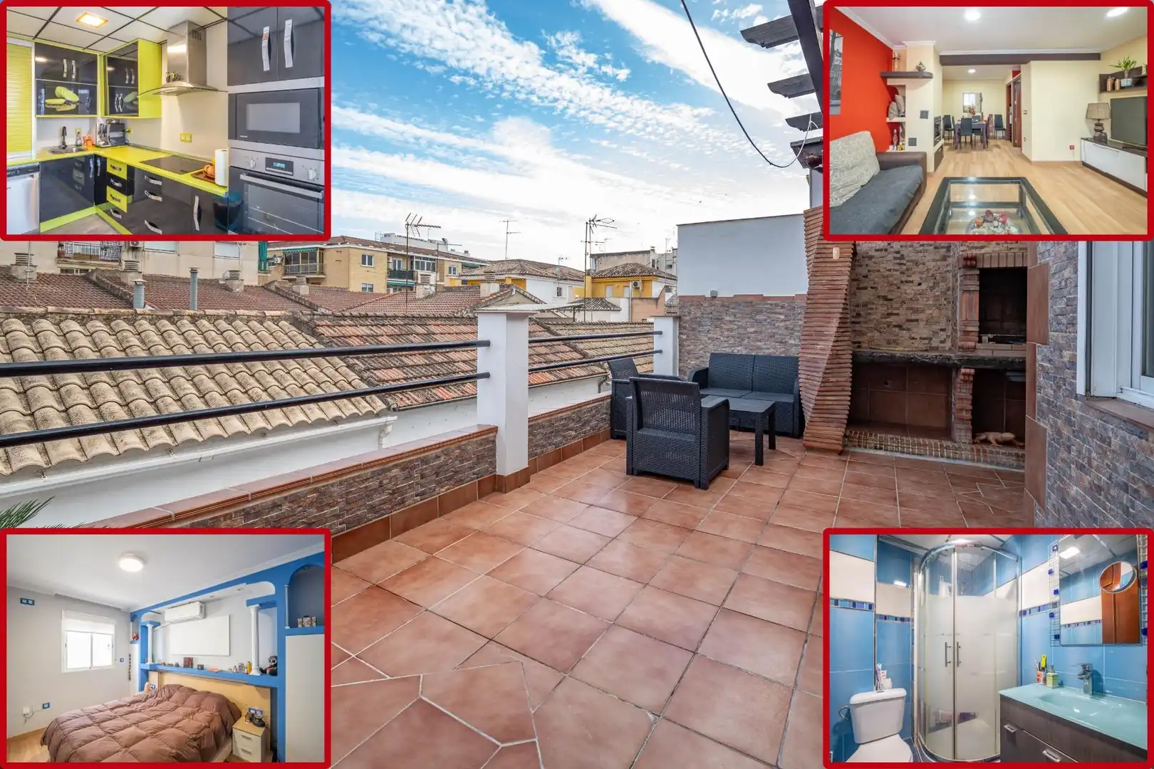 Terrace of Single-family semi-detached for sale in Maracena