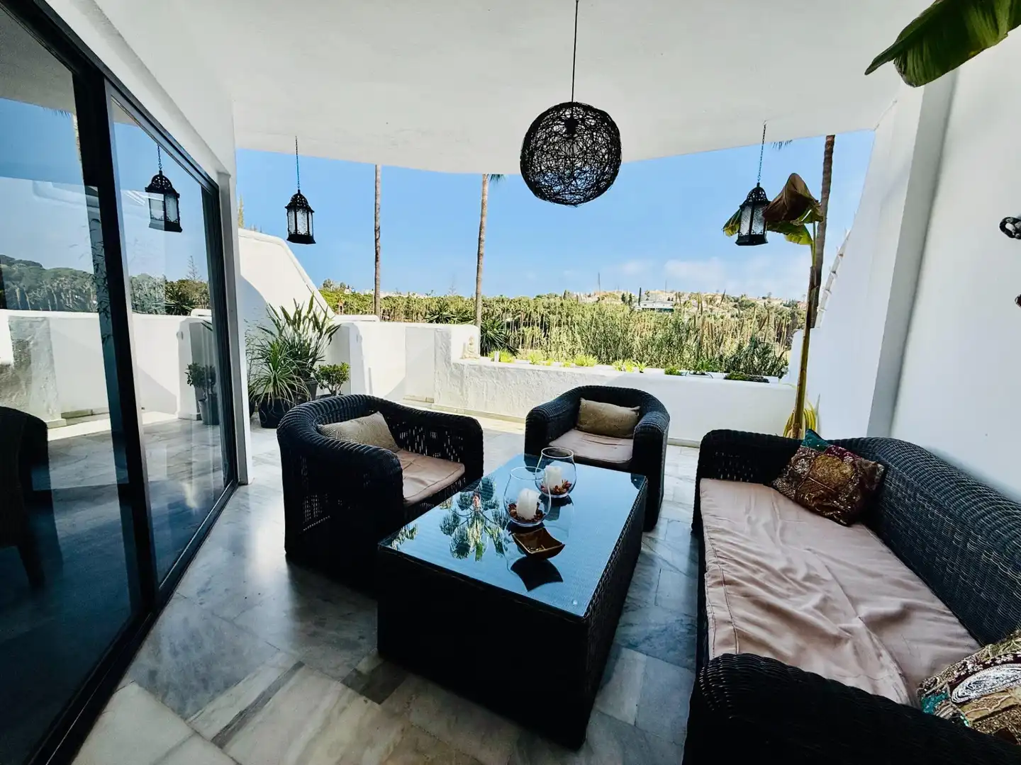 Terrassa de Casa adosada en venda en Benalmádena amb Aire condicionat, Jardí privat i Terrassa