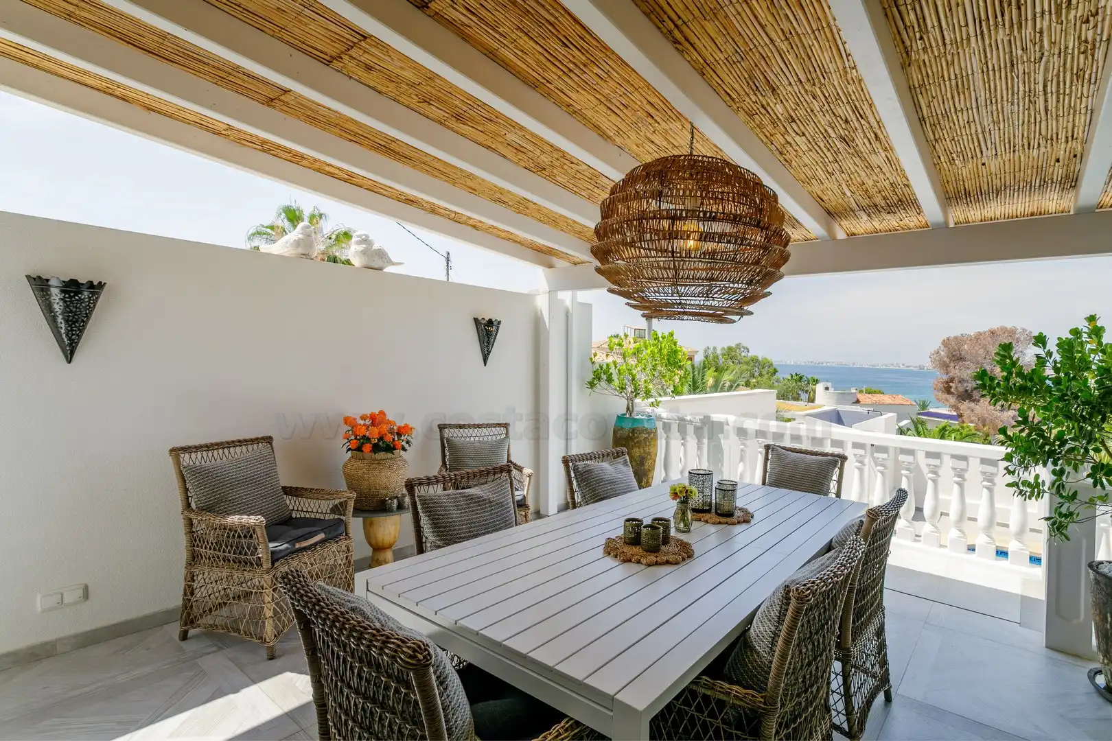 Terrassa de Casa o xalet en venda en El Campello amb Aire condicionat, Jardí privat i Terrassa